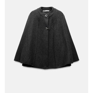 Zara Knit Cape Coat